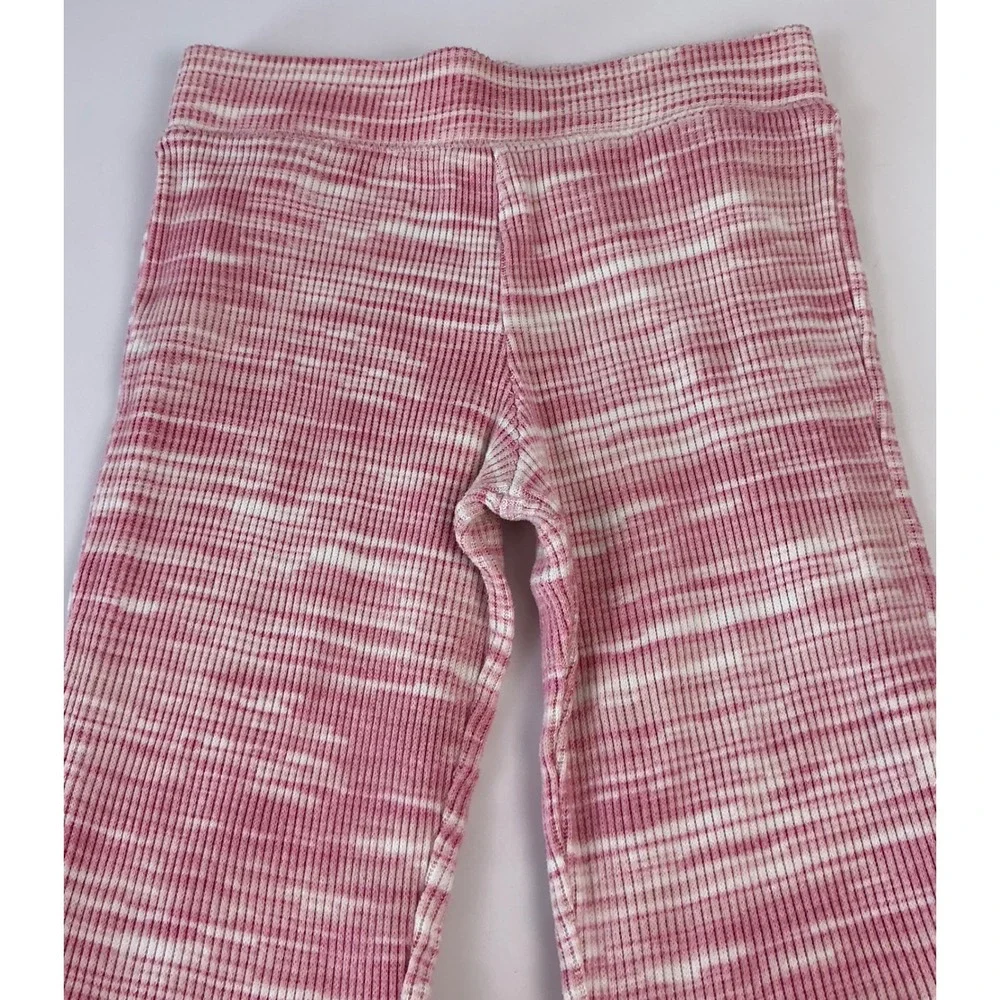 OshKosh‎ B'gosh Girls Pink White Tie Dye Ribbed Flare Pants Size 14